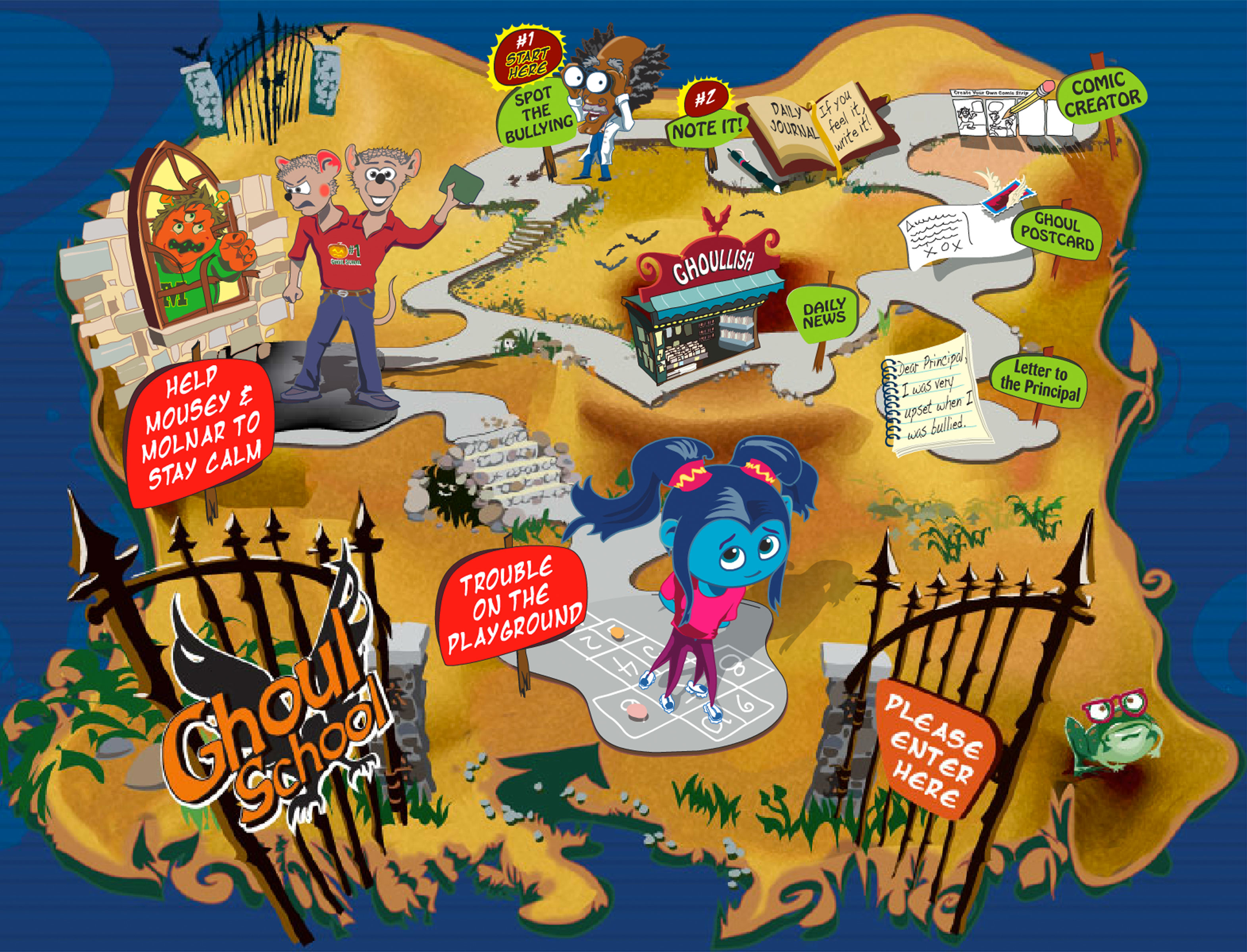 Ghoul School Home Screen